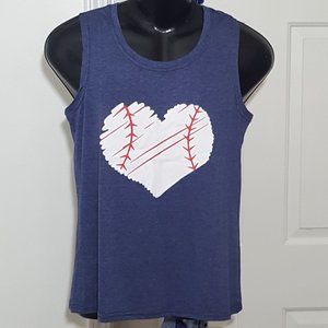New Rib - Knit Swing Tank Top For Women's Size S Blue